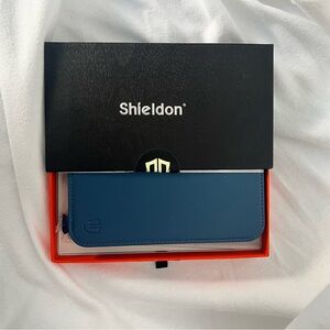 NWT! iPhone 16 Pro Genuine Leather Case w Wallet - Royal Blue